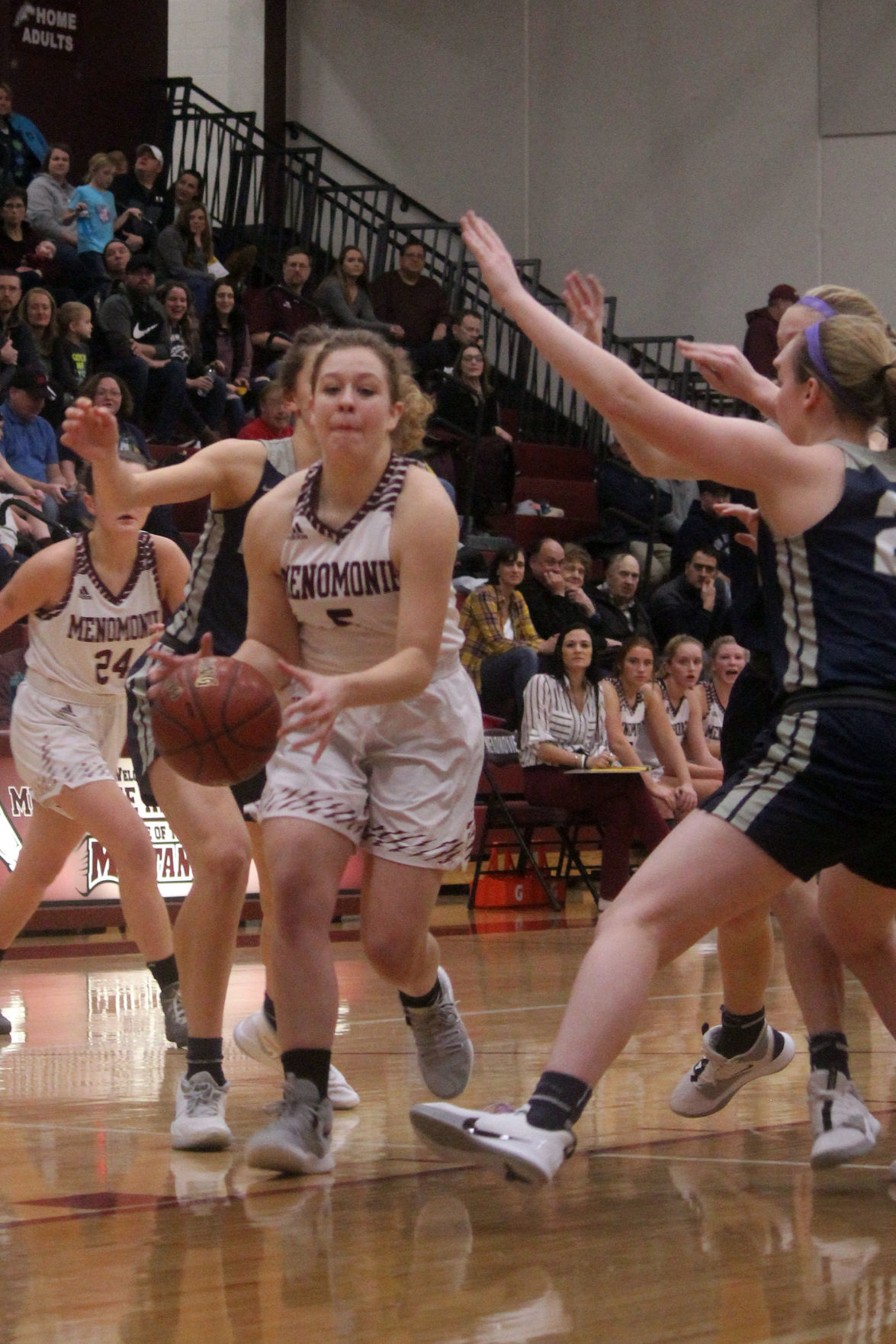 Hudson at Menomonie girls basketball 1-10-20